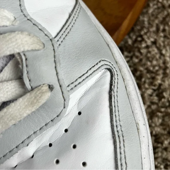 Nike Court Borough 2 High Top Sneaker Pure Platinum Mint Size 5Y Shoe CD7782-011 - Picture 11 of 11